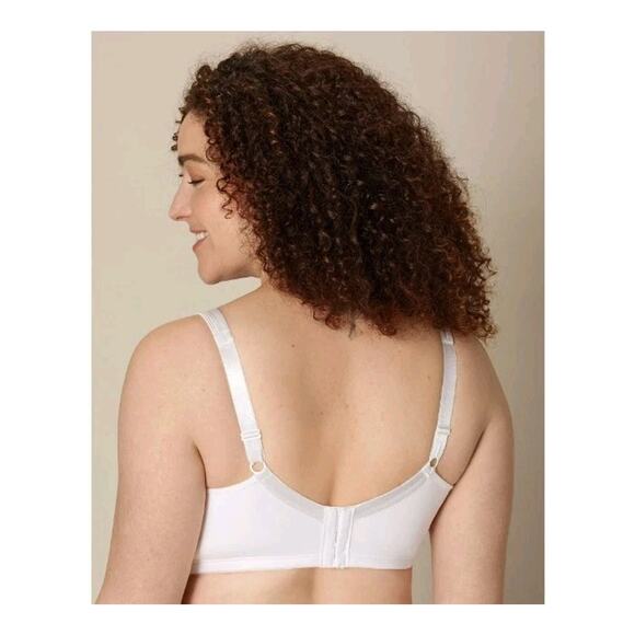 Playtex Women's 18 Hour Silky Soft Smoothing 4803 Wireless Bra Size 44DD White - Picture 5 of 8